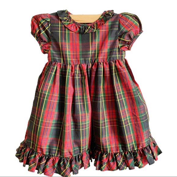 Ralph Lauren Other - Ralph Lauren Red Green Black Formal Dress 18M